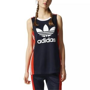 Adidas woman’s original Osaka AR tank top Legen red/blue/white size XS NWOT